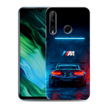 Силиконовый чехол на Huawei Honor 20e с принтом BMW БМВ