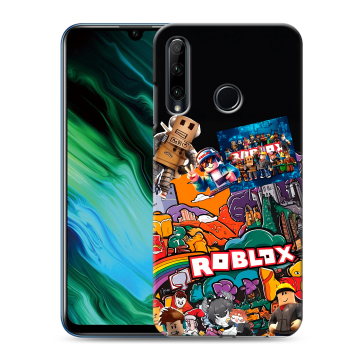 Силиконовый чехол на Huawei Honor 20e с принтом Roblox Роблокс