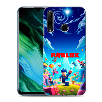 Силиконовый чехол на Huawei Honor 20e с принтом Roblox Роблокс