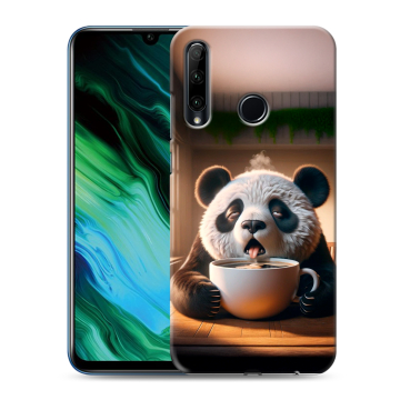 Силиконовый чехол на Huawei Honor 20e с принтом смешная панда Силиконовый чехол на Huawei Honor 20e с принтом смешная панда