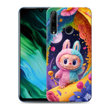 Силиконовый чехол на Huawei Honor 20e с принтом Labubu Лабубу