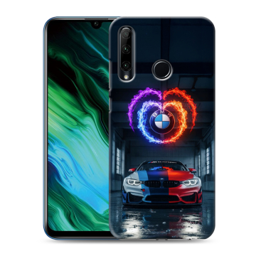 Силиконовый чехол на Huawei Honor 20e с принтом BMW БМВ Силиконовый чехол на Huawei Honor 20e с принтом BMW БМВ