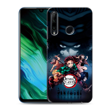 Силиконовый чехол на Huawei Honor 20e с принтом Demon Slayer Клинок рассекающий демонов