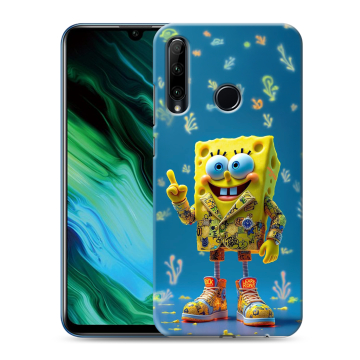 Силиконовый чехол на Huawei Honor 20e с принтом Спанч боб Спанчбоб Силиконовый чехол на Huawei Honor 20e с принтом Спанч боб Спанчбоб