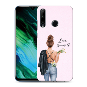 Силиконовый чехол на Huawei Honor 20e с принтом женский Силиконовый чехол на Huawei Honor 20e с принтом женский