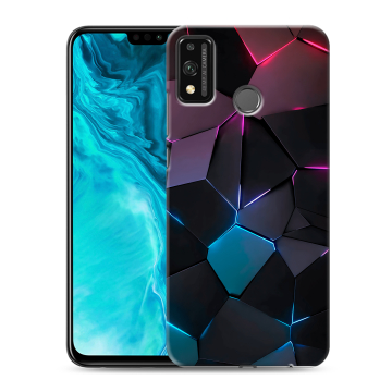 Силиконовый чехол на Huawei Honor 9X Lite с принтом Геометрия неона Силиконовый чехол на Huawei Honor 9X Lite с принтом Геометрия неона