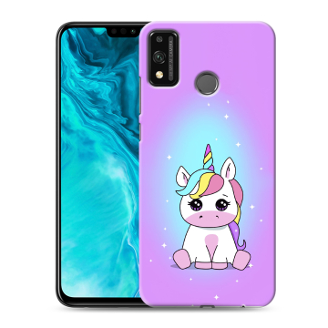 Силиконовый чехол на Huawei Honor 9X Lite с принтом Единорог Силиконовый чехол на Huawei Honor 9X Lite с принтом Единорог