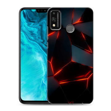 Силиконовый чехол на Huawei Honor 9X Lite с принтом Яркие абстракции Силиконовый чехол на Huawei Honor 9X Lite с принтом Яркие абстракции