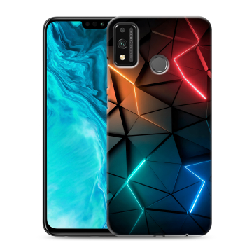 Силиконовый чехол на Huawei Honor 9X Lite с принтом Абстракция неон Силиконовый чехол на Huawei Honor 9X Lite с принтом Абстракция неон