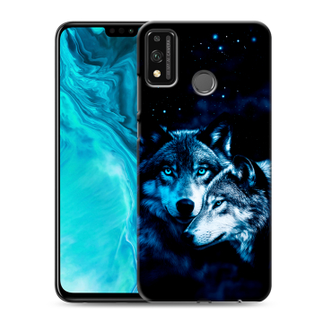Силиконовый чехол на Huawei Honor 9X Lite с принтом Волки Силиконовый чехол на Huawei Honor 9X Lite с принтом Волки