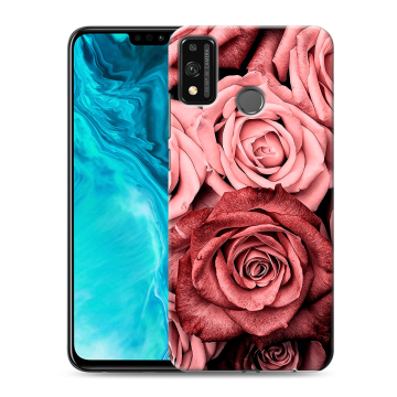 Силиконовый чехол на Huawei Honor 9X Lite с принтом Цветы розы Силиконовый чехол на Huawei Honor 9X Lite с принтом Цветы розы