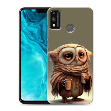 Силиконовый чехол на Huawei Honor 9X Lite с принтом Сова Силиконовый чехол на Huawei Honor 9X Lite с принтом Сова
