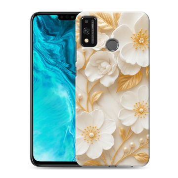 Силиконовый чехол на Huawei Honor 9X Lite с принтом Цветы