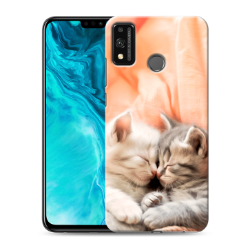 Силиконовый чехол на Huawei Honor 9X Lite с принтом Котята