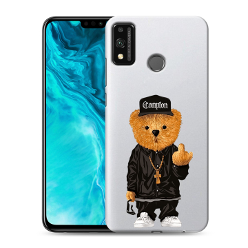 Силиконовый чехол на Huawei Honor 9X Lite с принтом Мишка