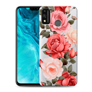 Силиконовый чехол на Huawei Honor 9X Lite с принтом Розы