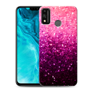 Силиконовый чехол на Huawei Honor 9X Lite с принтом Блестки