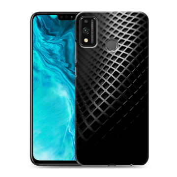 Силиконовый чехол на Huawei Honor 9X Lite с принтом Текстура металла