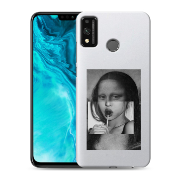 Силиконовый чехол на Huawei Honor 9X Lite с принтом Мона Лиза