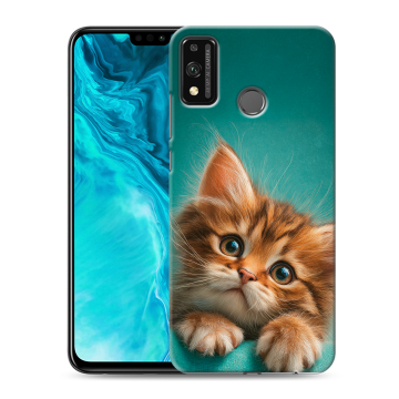 Силиконовый чехол на Huawei Honor 9X Lite с принтом котенок