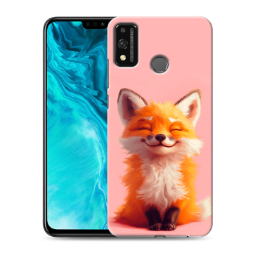Силиконовый чехол на Huawei Honor 9X Lite с принтом милая лиса