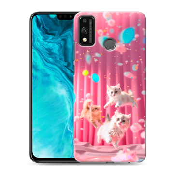 Силиконовый чехол на Huawei Honor 9X Lite с принтом милые котики