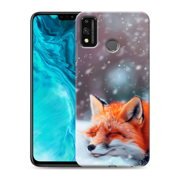 Силиконовый чехол на Huawei Honor 9X Lite с принтом лиса