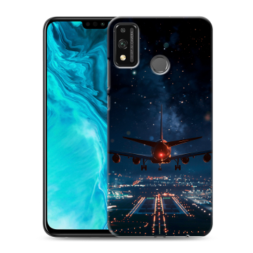 Силиконовый чехол на Huawei Honor 9X Lite с принтом самолет