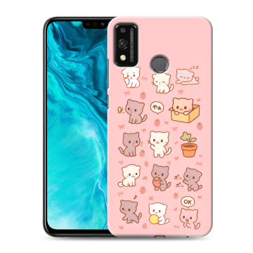 Силиконовый чехол на Huawei Honor 9X Lite с принтом Hello Kitty Хелоу Кити