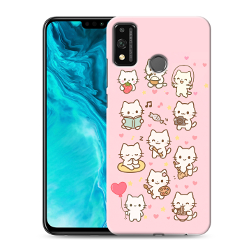 Силиконовый чехол на Huawei Honor 9X Lite с принтом Hello Kitty Хелоу Кити