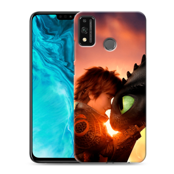 Силиконовый чехол на Huawei Honor 9X Lite с принтом Как приручить дракона