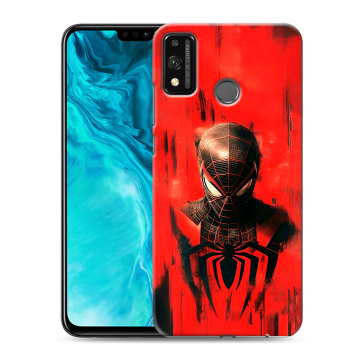 Силиконовый чехол на Huawei Honor 9X Lite с принтом человек паук spiderman