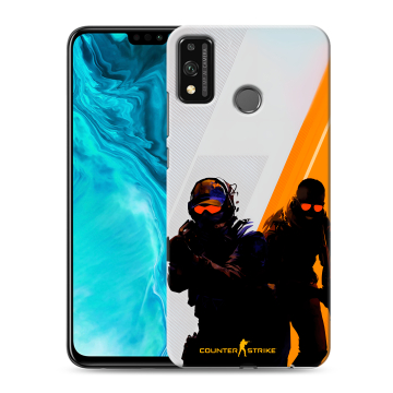 Силиконовый чехол на Huawei Honor 9X Lite с принтом Контер страйк Counter strike