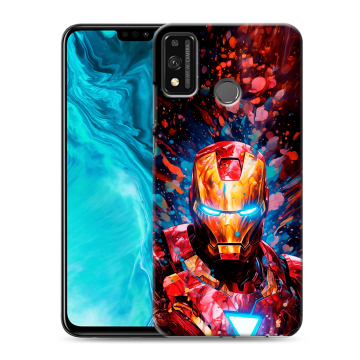 Силиконовый чехол на Huawei Honor 9X Lite с принтом Железный человек Ironman