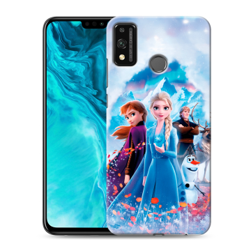 Силиконовый чехол на Huawei Honor 9X Lite с принтом Холодное сердце Frozen