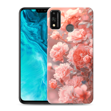 Силиконовый чехол на Huawei Honor 9X Lite с принтом Розы цветы