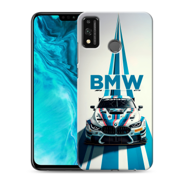 Силиконовый чехол на Huawei Honor 9X Lite с принтом БМВ BMW