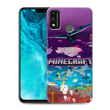 Силиконовый чехол на Huawei Honor 9X Lite с принтом Майнкрафт Minecraft