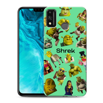 Силиконовый чехол на Huawei Honor 9X Lite с принтом Шрек Shrek