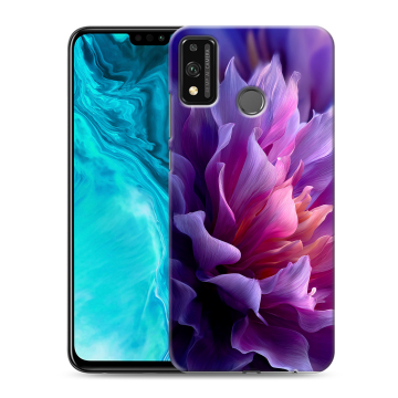Силиконовый чехол на Huawei Honor 9X Lite с принтом женский цветы