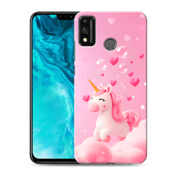 Силиконовый чехол на Huawei Honor 9X Lite с принтом Единорог