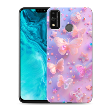 Силиконовый чехол на Huawei Honor 9X Lite с принтом Бабочки