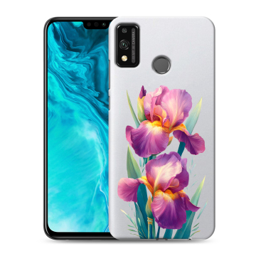 Силиконовый чехол на Huawei Honor 9X Lite с принтом Цветы орхидеи