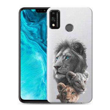 Силиконовый чехол на Huawei Honor 9X Lite с принтом Львы
