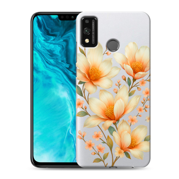 Силиконовый чехол на Huawei Honor 9X Lite с принтом Цветы