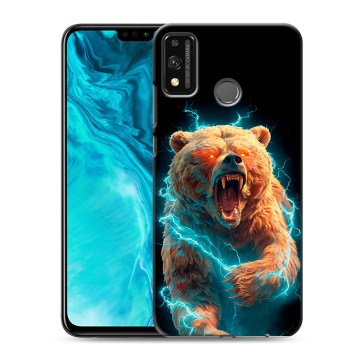 Силиконовый чехол на Huawei Honor 9X Lite с принтом Медведь