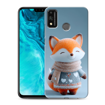 Силиконовый чехол на Huawei Honor 9X Lite с принтом Лиса