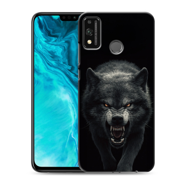 Силиконовый чехол на Huawei Honor 9X Lite с принтом Волк