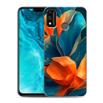Силиконовый чехол на Huawei Honor 9X Lite с принтом Цветы