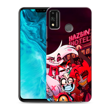 Силиконовый чехол на Huawei Honor 9X Lite с принтом Hazbin Hotel Отель Хазбин